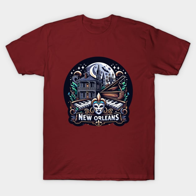 New Orleans Pianos T-Shirt by gentlemanjoan